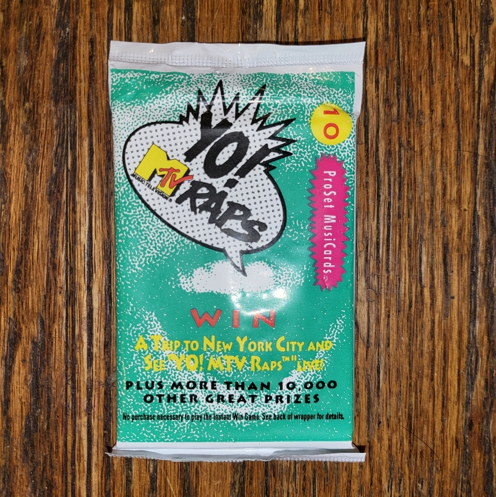 1991 Pro Set Yo! MTV Raps MusiCards Trading Card Pack (1)